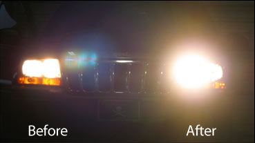 Headlight Restoration Before and After